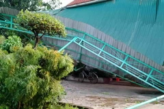 Nhà sập do lốc xoáy. Ảnh minh họa. (Nguồn: TTXVN)