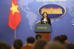 Phó Phát ngôn Bộ Ngoại giao Nguyễn Phương Trà. (Ảnh: Dương Giang/TTXVN)