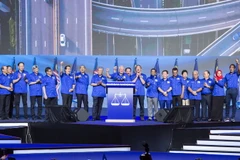 Thủ tướng Malaysia Najib Razak công bố cương lĩnh tranh cử ngày 8/4. (Nguồn: THX/TTXVN)