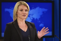 Người phát ngôn Bộ Ngoại giao Mỹ Heather Nauert. (Nguồn: AFP/TTXVN) 