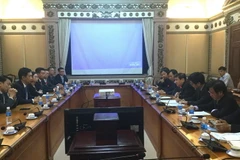 Quang cảnh buổi làm việc. (Ảnh: Xuân Khu/TTXVN)