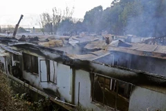 Hiện trường vụ hỏa hoạn. (Nguồn: AP)