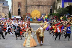 Carnival yến tiệc vua mặt trời trên đỉnh Bà Nà Hills. (Ảnh: PV)