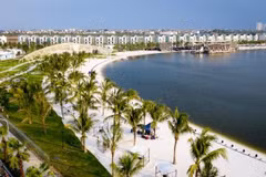 Không còn là tưởng tượng, “Thành phố biển hồ” giữa lòng Hà Nội đã hiện hữu vô cùng ấn tượng trước hàng ngàn khách mời tại sự kiện ra mắt hồ trung tâm Vinhomes Ocean Park