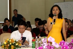 Doanh nhân Trần Uyên Phương chia sẻ về khát vọng của Tân Hiệp Phát. (Ảnh: PV)