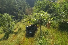 Hiện trường vụ tai nạn. (Ảnh: TTXVN phát)