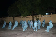 Người nhập cảnh tại khu cách ly. (Ảnh minh họa: Thanh Hải/TTXVN)