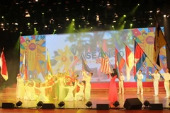 Một tiết mục của đoàn Việt Nam. (Ảnh: Nguyễn Thảo/TTXVN)