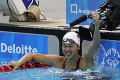 Kình ngư Nguyễn Thị Ánh Viên. (Ảnh: Quốc Khánh/TTXVN)