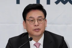 Lãnh đạo nhóm nghị sỹ của đảng Hàn Quốc Tự do Chung Woo-taik. (Nguồn: YONHAP/TTXVN)