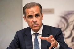 Thống đốc Ngân hàng Trung ương Anh Mark Carney trình bày báo cáo về ổn định tài chính tại London, Anh. (Nguồn: EPA/TTXVN)