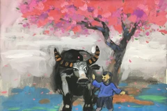 Tác phẩm của họa sỹ Nguyễn Quốc Thắng. (Ảnh: BTC)