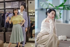 Thu Trang và Kiều Minh Tuấn trong ''Chìa khóa trăm tỷ,'' Nhã Phương trong ''1990,'' hai phim tham gia cuộc đua phim Tết sớm nhất. (Ảnh: Lotte, CGV)