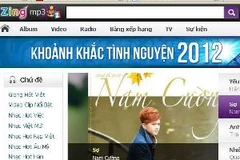 (Ảnh chụp màn hình trang nhạc số Zing.vn)
