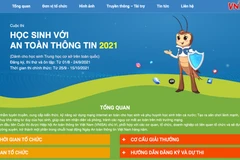 Cuộc thi trực tuyến 'Học sinh với An toàn thông tin' sẽ được tổ chức thường niên. (Ảnh chụp màn hình)
