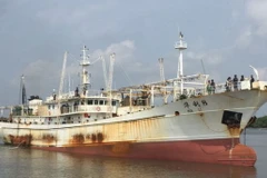 Tàu cá Trung Quốc bị bắt giữ. (Nguồn: tempo.co)