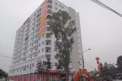 Khu nhà ở xã hội đầu tiên ở thành phố Hòa Bình. (Ảnh: Nhan Sinh/TTXVN)
