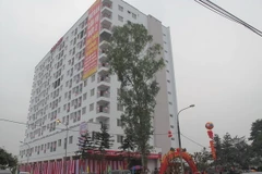 Khu nhà ở xã hội đầu tiên ở thành phố Hòa Bình. (Ảnh: Nhan Sinh/TTXVN)