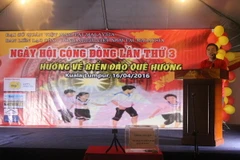 Đại sứ Phạm Cao Phong phát biểu tại buổi lễ. (Ảnh: Lê Hòa/Vietnam+)