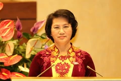 Tân Chủ tịch Quốc hội, Chủ tịch Hội đồng Bầu cử quốc gia Nguyễn Thị Kim Ngân. (Ảnh: Thống Nhất/TTXVN)