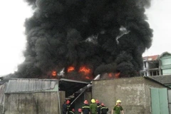 Hiện trường vụ cháy (Ảnh: Sơn Bách/Vietnam+)