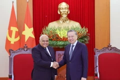 Tổng Bí thư Tô Lâm tiếp Đại sứ Cuba tại Việt Nam Orlando Nicolas Hernandez Guillen. (Ảnh: Thống Nhất/TTXVN)