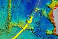 Vụ MH370: Australia công bố bản đồ sóng âm đáy Ấn Độ Dương