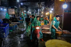 Chợ cá lớn nhất Thủ đô 'trắng đêm' chuẩn bị tiễn ông Táo về trời 