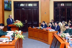 Thủ tướng Nguyễn Xuân Phúc phát biểu chỉ đạo hội nghị. (Ảnh: Thống Nhất/TTXVN)