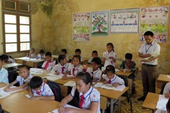Trường học vùng cao. (Ảnh: Hữu Quyết/TTXVN)