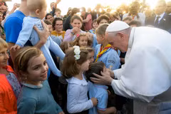 Giáo hoàng Francis trong chuyến thăm thủ đô Rabat, Maroc, ngày 30/3. (Ảnh: AFP/TTXVN)