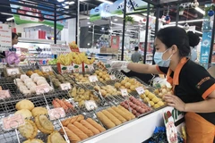 Sản phẩm chế biến có nguồn gốc từ thịt lợn đảm bảo an toàn. (Ảnh: Mỹ Phương/TTXVN)