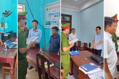 Cơ quan điều tra tống đạt quyết định khởi tố đối với 4 bị can. (Nguồn: Công an cung cấp)