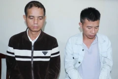 Hai đối tượng Phạm Văn Tiến và Đinh Bạt Long. (Nguồn: Cơ quan Công an cung cấp)