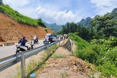 Nơi xảy ra vụ tai nạn. (Ảnh: TTXVN phát)