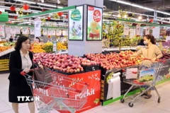 Nguồn cung hàng hóa đủ, một số siêu thị, cửa hàng phục vụ xuyên Tết. (Nguồn: TTXVN)