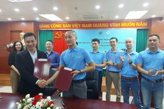 Quang cảnh Lẽ ký kết. (Nguồn: Facebook của Trung tâm Truyền thông Tài nguyên và Môi trường)