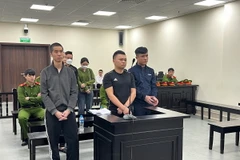 Các bị cáo tại phiên tòa. (Ảnh: Minh Anh/TTXVN)