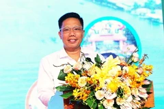 Ông Nguyễn Thực Hiện, Phó Chủ tịch UBND thành phố Cần Thơ phát biểu tại Ngày hội. (Ảnh: Ánh Tuyết/TTXVN)