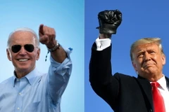 Đương kim Tổng thống Mỹ Joe Biden (trái) và cựu Tổng thống Donald Trump. (Ảnh: AFP/TTXVN)