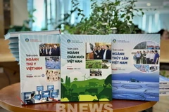 Bộ sách toàn cảnh về chăn nuôi, thú y và thủy sản. (Ảnh: Bích Hồng/Bnews/TTXVN)