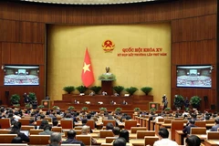 Quang cảnh một phiên họp tại Kỳ họp bất thường lần thứ 5, Quốc hội khóa XV. (Ảnh: Phạm Kiên/TTXVN)