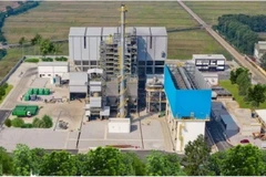Toàn cảnh Nhà máy xử lý chất thải rắn công nghệ cao phát năng lượng tại xã Ngũ Thái, huyện Thuận Thành, tỉnh Bắc Ninh. (Ảnh: PV/Vietnam+)