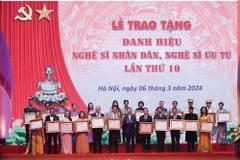 Trao tặng danh hiệu Nghệ sỹ Nhân dân, Nghệ sỹ Ưu tú lần thứ 10 năm 2024