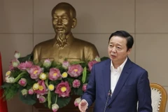 Phó Thủ tướng Trần Hồng Hà phát biểu chỉ đạo tại cuộc họp triển khai Nghị định về hoạt động lấn biển. (Ảnh: Văn Điệp/TTXVN)