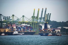 Bến tàu Pasir Panjang ở Singapore. (Ảnh: THX/TTXVN)