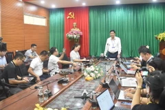 Ông Phạm Đăng Khoa, Giám đốc Sở Giáo dục và Đào tạo tỉnh Đắk Lắk phát biểu tại buổi họp báo sau Kỳ thi tốt nghiệp Trung học Phổ thông năm 2024. (Ảnh: Nguyên Dung/TTXVN)