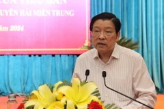 Trưởng ban Nội chính Trung ương Phan Đình Trạc phát biểu tại Hội nghị. (Ảnh: Sỹ Thắng/TTXVN)