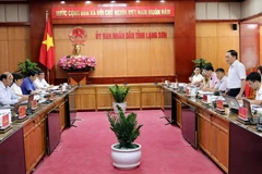 Quang cảnh buổi làm việc. (Ảnh: Văn Đạt/TTXVN)