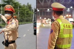 Chiến sỹ CSGT 4 tháng chưa được gặp vợ con vì cắm chốt chống dịch